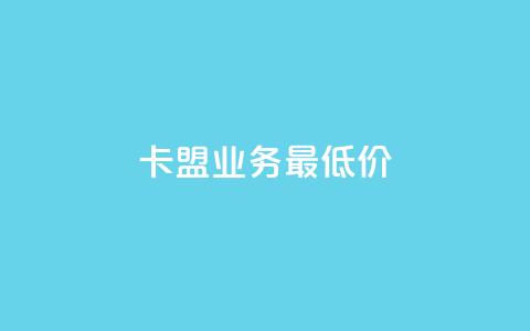 卡盟qq业务最低价 - 选择卡盟QQ业务最低价，轻松畅玩游戏世界~ 第1张