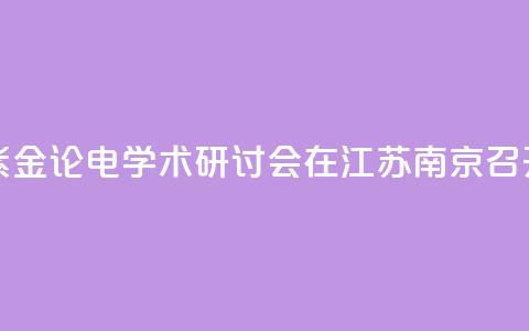 第九届紫金论电学术研讨会在江苏南京召开 第1张